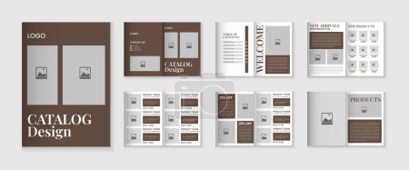 Katalogdesign oder 12 Seiten Produktkatalog-Template-Design