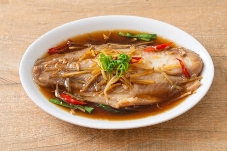 Steamed Fish with Soy Sauce - Asian food style