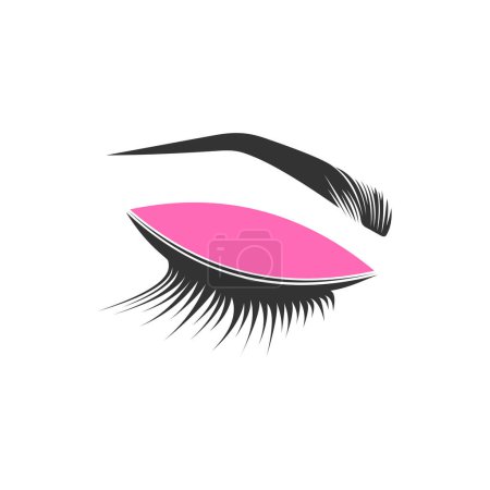 Beauty eyelash logo design with creative concept