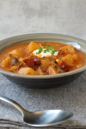 Rustic Farmer's Stew with Potatoes and Sausage
