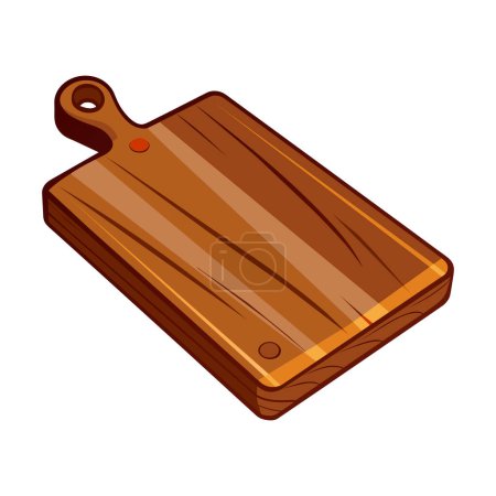 Vector illustration of cutting board Isolated. Vector illustration