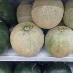 Honeydew and watermelon in the Supermarket