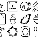 Simple Set of Ramadan Kareem or Eid Mubarak Related Vector Line Icons. Outline Symbol Collection. Editable Stroke