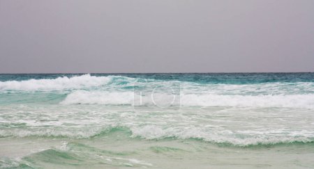 Photo for Mar color turquesa,oleaje alto. - Royalty Free Image