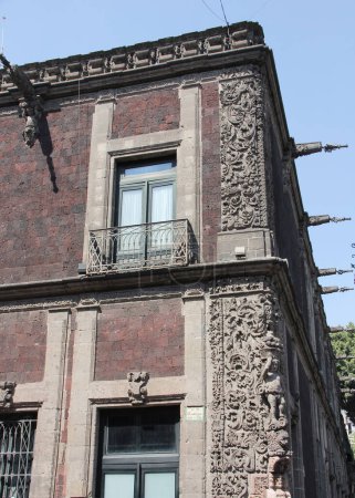 Photo for Casa con balcn colonial en la Ciudad de Mxico - Royalty Free Image