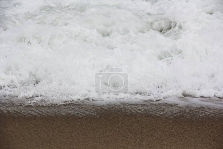 Photo for Acercamiento de olas de mar, Huracan, oleaje fuerte - Royalty Free Image