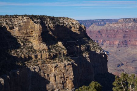 Bright Angel Canyon vom Pfad der Zeit am Grand Canyon aus gesehen