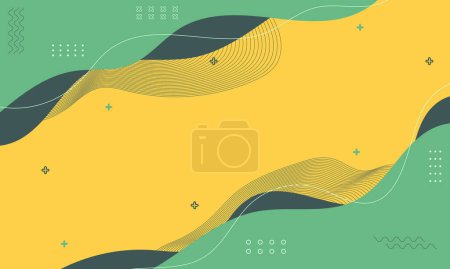 Wavy abstract fluid flat background