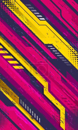 Racing style abstract geometric wallpaper suitable for car wrap design and jersey fabric