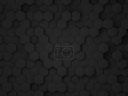 Foto de 3d render, fondo abstracto de color negro, fondo abstracto de forma poligonal, fondo de color negro, fondo abstracto, fondo 3d. - Imagen libre de derechos
