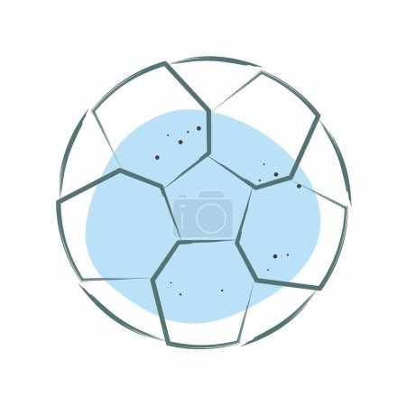 Icon Football. related to Football symbol. Color Spot Style. simple design illustration