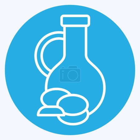 Icon Olive Oil. related to Healthy Food symbol. blue eyes style. simple design illustration