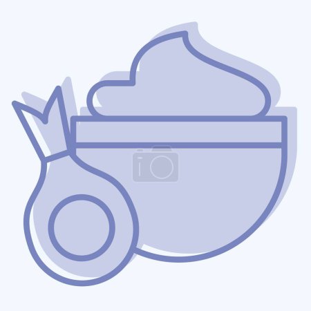 Icon Onion. related to Healthy Food symbol. two tone style. simple design illustration