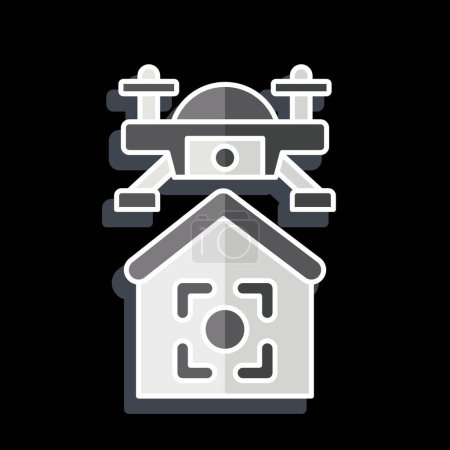 Icon Drone Location. related to Drone symbol. glossy style. simple design illustration