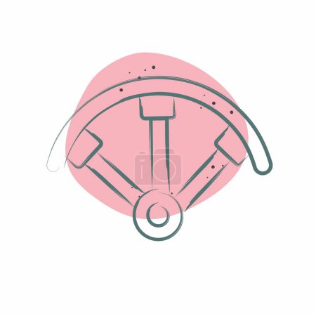 Icon Propeller Guards. related to Drone symbol. Color Spot Style. simple design illustration