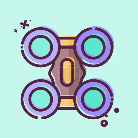 Icon Quad Copter. related to Drone symbol. MBE style. simple design illustration
