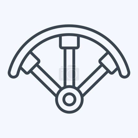Icon Propeller Guards. related to Drone symbol. line style. simple design illustration