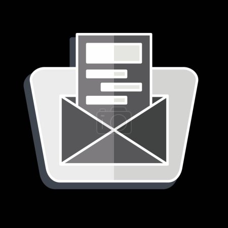 Icon Email. related to Hotel Service symbol. glossy style. simple design illustration