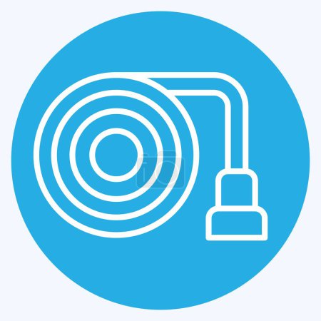 Illustration for Icon Hose. related to Security symbol. blue eyes style. simple design illustration - Royalty Free Image
