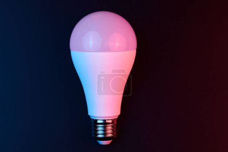 Photo for Light bulb isolated on black background - Royalty Free Image