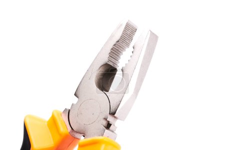 Photo for Pliers isolated on white background. Hand tool for repair, construction and maintenance - Royalty Free Image