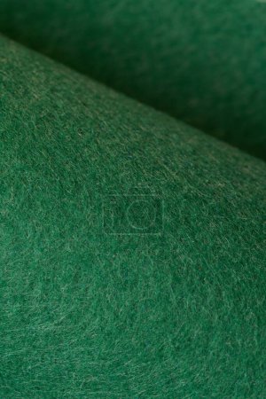 Photo for Soft felt textile material Classic Green colors, colorful texture flap fabric background closeup - Royalty Free Image