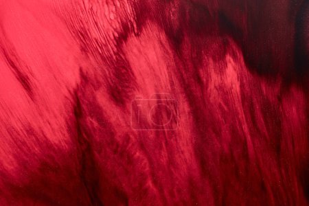 Photo for Abstract magenta background. Alcohol ink streaks and stains of wine color, paint splashes - Royalty Free Image