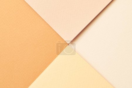 Photo for Rough kraft paper background, paper texture different shades of brown. Mockup with copy space for text - Royalty Free Image