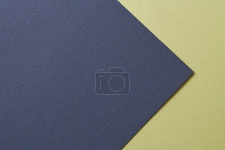 Photo for Rough kraft paper background, paper texture blue green colors. Mockup with copy space for text - Royalty Free Image