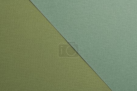 Photo for Rough kraft paper background, paper texture different shades of green. Mockup with copy space for text - Royalty Free Image
