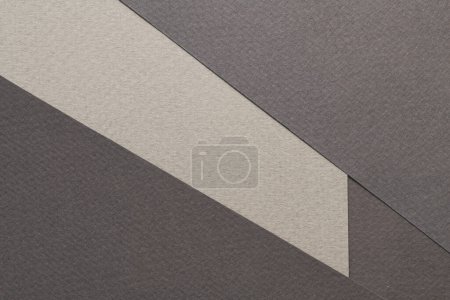 Foto de Fondo de papel kraft áspero, textura de papel diferentes tonos de gris negro. Mockup con espacio de copia para texto - Imagen libre de derechos