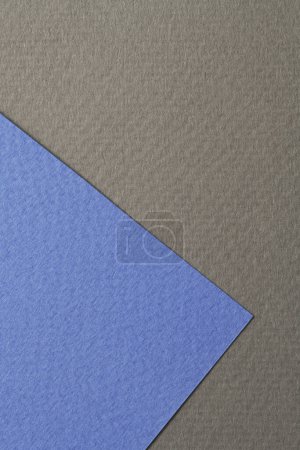 Photo for Rough kraft paper background, paper texture black blue colors. Mockup with copy space for text - Royalty Free Image