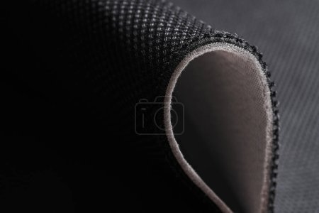 Foto de Materiales de control de temperatura flexibles impermeables modernos, primer plano textil inteligente multifuncional - Imagen libre de derechos