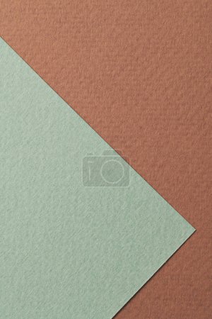 Photo for Rough kraft paper background, paper texture brown blue colors. Mockup with copy space for text - Royalty Free Image