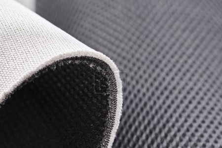 materiales de control de temperatura flexibles impermeables modernos, primer plano textil inteligente multifuncional