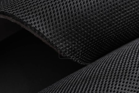 Photo for Modern waterproof flexible temperature control materials, multifunctional smart textile close-up - Royalty Free Image