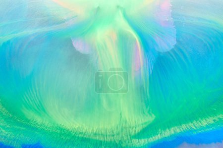 Photo for Abstract creative background liquid art, contrast paint stains and blots, blue pink lilac alcohol ink - Royalty Free Image
