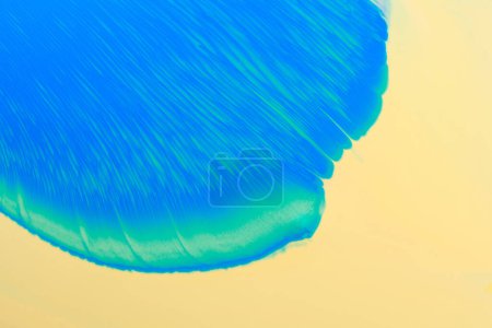 Photo for Abstract creative background liquid art, contrast paint stains and blots, blue yellow green alcohol ink - Royalty Free Image