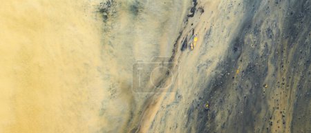 Photo for Abstract background liquid art, multi-colored marble texture, paint stains and blots - Royalty Free Image