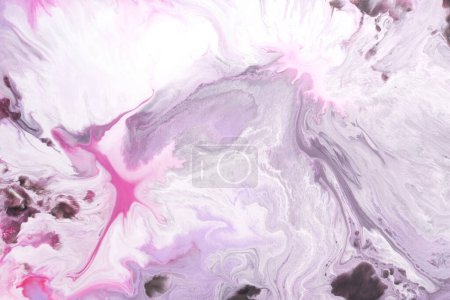 Téléchargez les photos : Art liquide abstrait de fond, texture de marbre multicolore, taches de peinture et taches - en image libre de droit