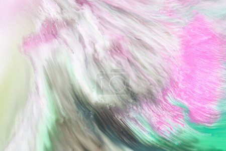 Foto de Arte líquido de fondo creativo abstracto, manchas y manchas de pintura de contraste, tinta de alcohol multicolor - Imagen libre de derechos