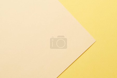 Photo for Rough kraft paper background, paper texture yellow beige colors. Mockup with copy space for text - Royalty Free Image