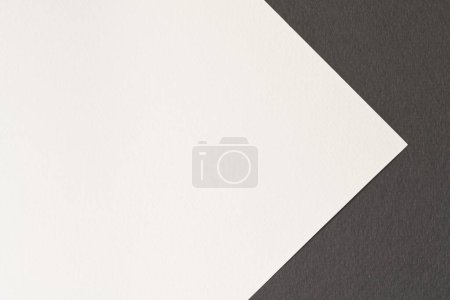 Photo for Rough kraft paper background, paper texture black white colors. Mockup with copy space for text - Royalty Free Image