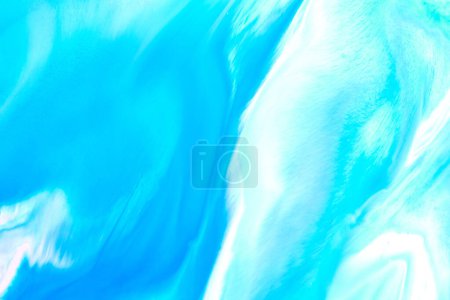 Téléchargez les photos : Art liquide abstrait de fond créatif, taches et taches de peinture contrastées, encre d'alcool bleue - en image libre de droit