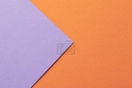 Photo for Rough kraft paper background, paper texture orange lilac colors. Mockup with copy space for text - Royalty Free Image