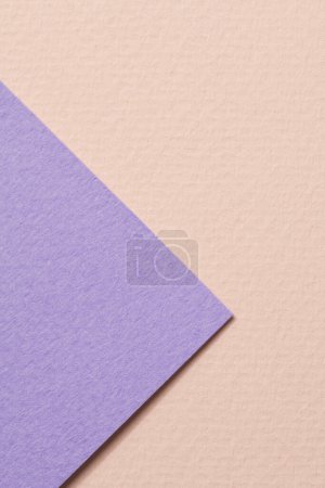 Photo for Rough kraft paper background, paper texture beige lilac colors. Mockup with copy space for text - Royalty Free Image