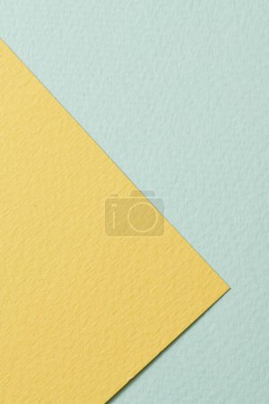 Photo for Rough kraft paper background, paper texture mint yellow colors. Mockup with copy space for text - Royalty Free Image