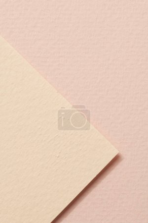 Photo for Rough kraft paper background, paper texture different shades of beige Mockup with copy space for text - Royalty Free Image