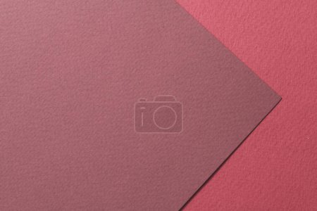 Photo for Rough kraft paper background, paper texture different shades of red. Mockup with copy space for text - Royalty Free Image