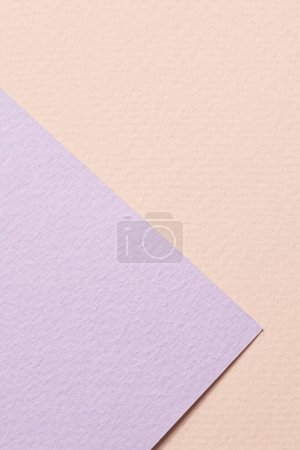 Photo for Rough kraft paper background, paper texture beige lilac colors. Mockup with copy space for text - Royalty Free Image